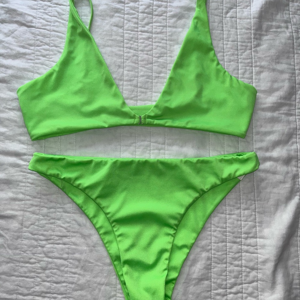 Vibrant Green Bikini Set